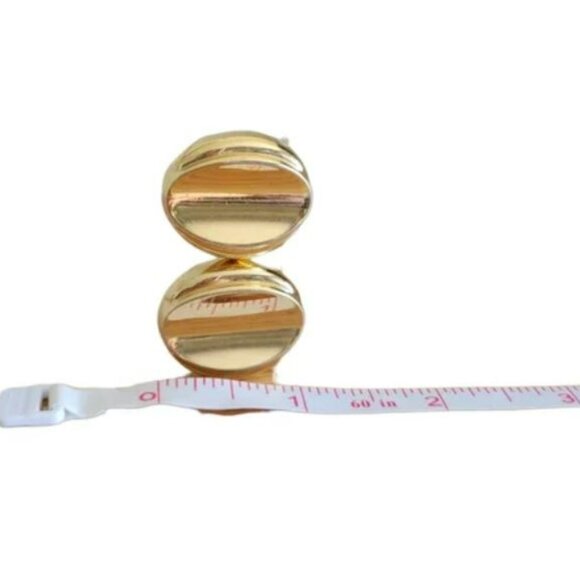 Christian Dior 80s Vintage Gold Clip On Earrings - Picture 6 of 6